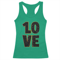 One Love Jamaican Rasta Reggage Music Racerback Tank Top - Wonder Print Shop