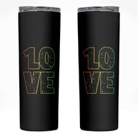 One Love Jamaican Rasta Reggage Music Skinny Tumbler - Wonder Print Shop