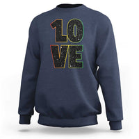 One Love Jamaican Rasta Reggage Music Sweatshirt - Wonder Print Shop