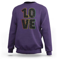 One Love Jamaican Rasta Reggage Music Sweatshirt - Wonder Print Shop