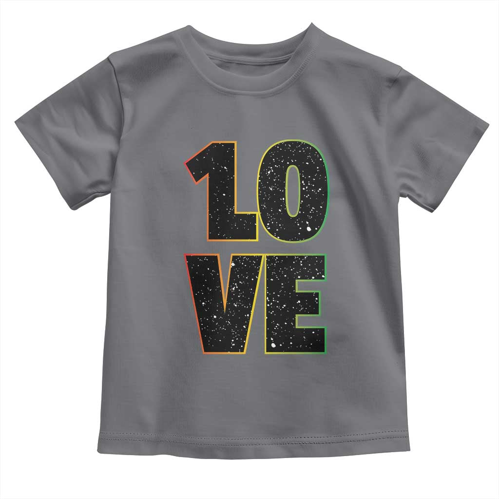 One Love Jamaican Rasta Reggage Music Toddler T Shirt - Wonder Print Shop