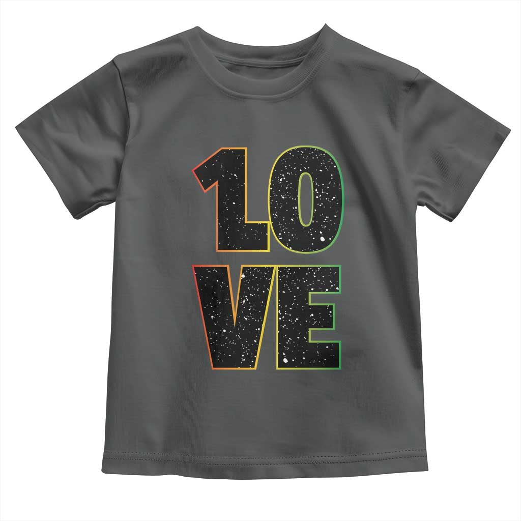 One Love Jamaican Rasta Reggage Music Toddler T Shirt - Wonder Print Shop