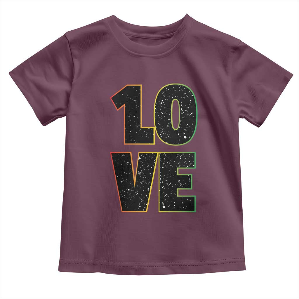 One Love Jamaican Rasta Reggage Music Toddler T Shirt - Wonder Print Shop