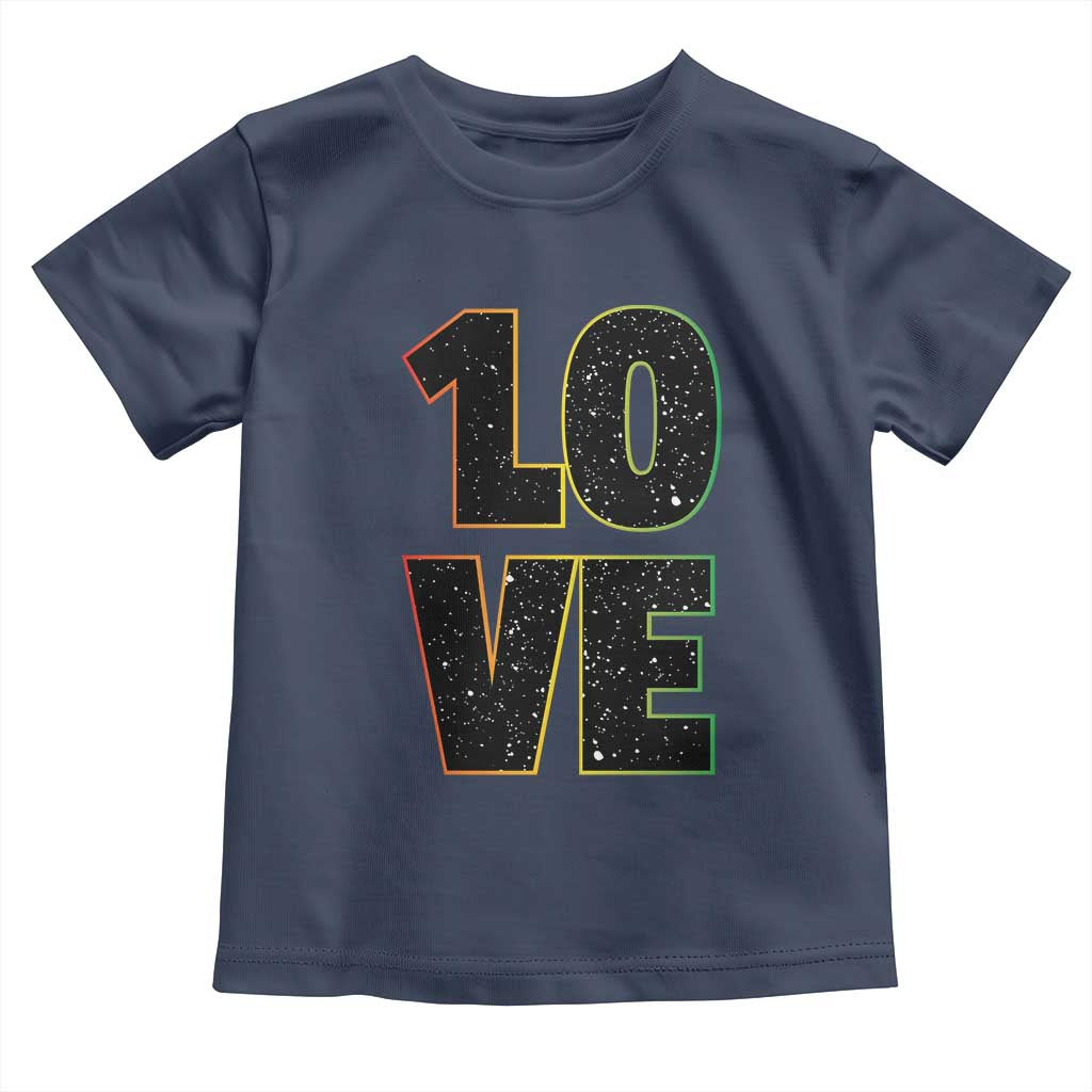 One Love Jamaican Rasta Reggage Music Toddler T Shirt - Wonder Print Shop