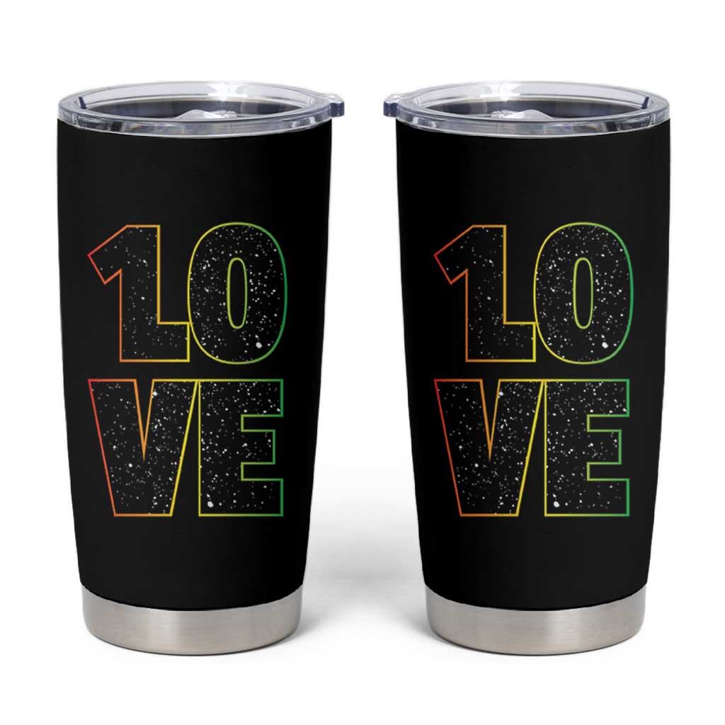 One Love Jamaican Rasta Reggage Music Tumbler Cup - Wonder Print Shop