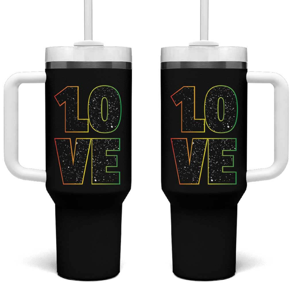 One Love Jamaican Rasta Reggage Music Tumbler With Handle - Wonder Print Shop