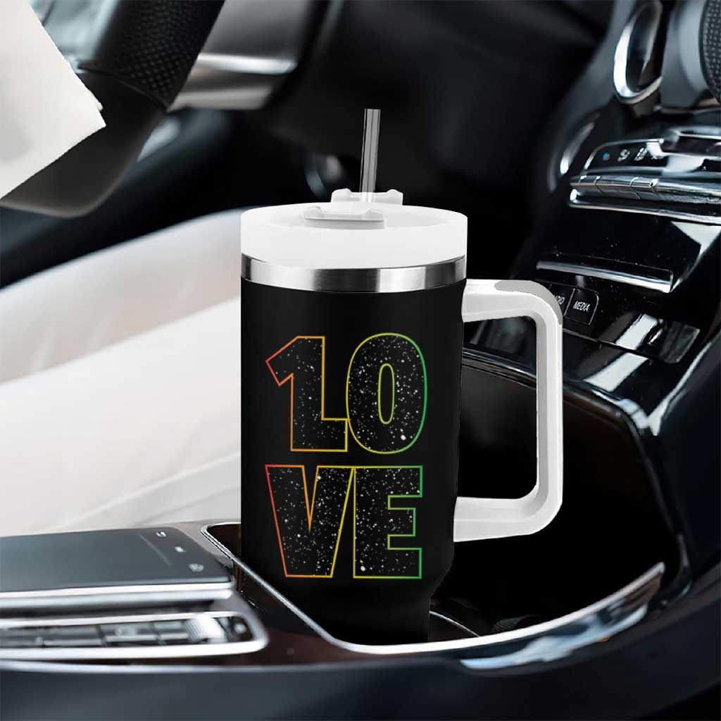 One Love Jamaican Rasta Reggage Music Tumbler With Handle - Wonder Print Shop