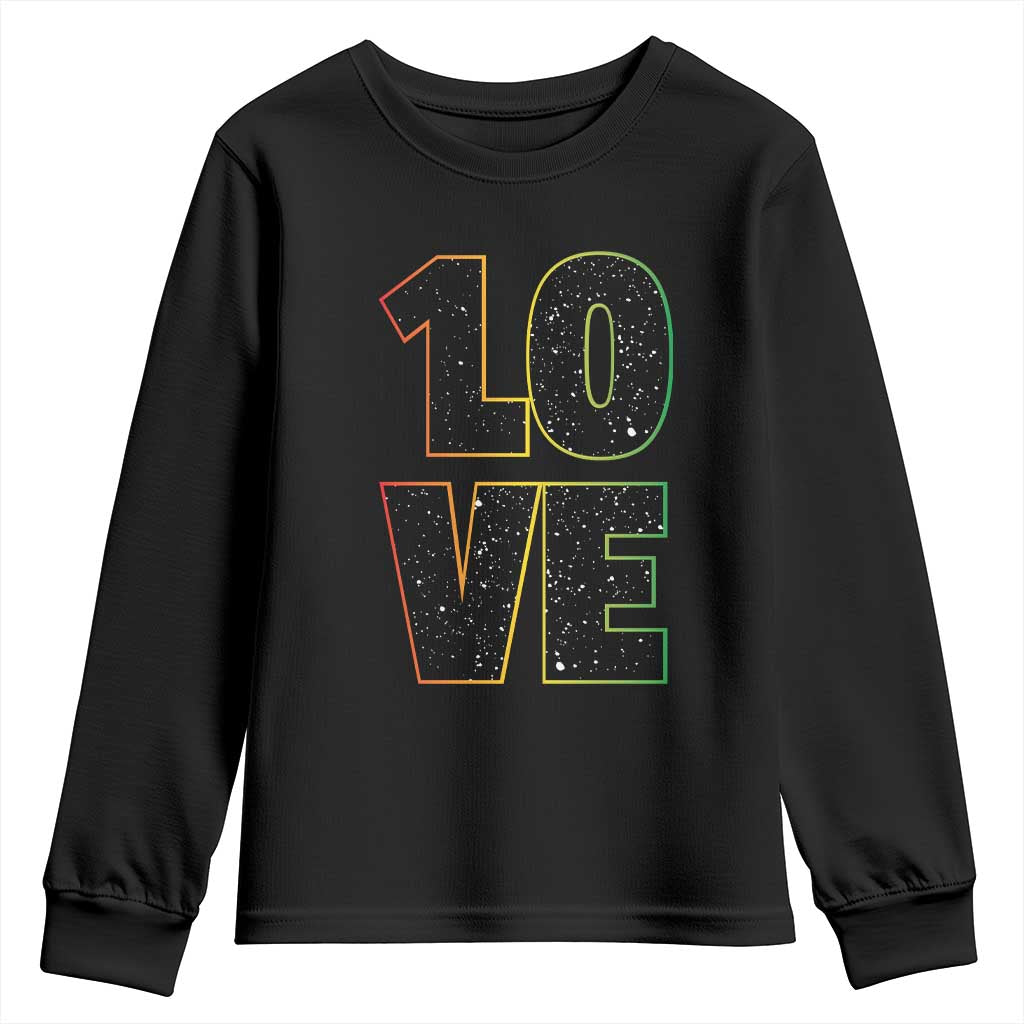 One Love Jamaican Rasta Reggage Music Youth Sweatshirt - Wonder Print Shop