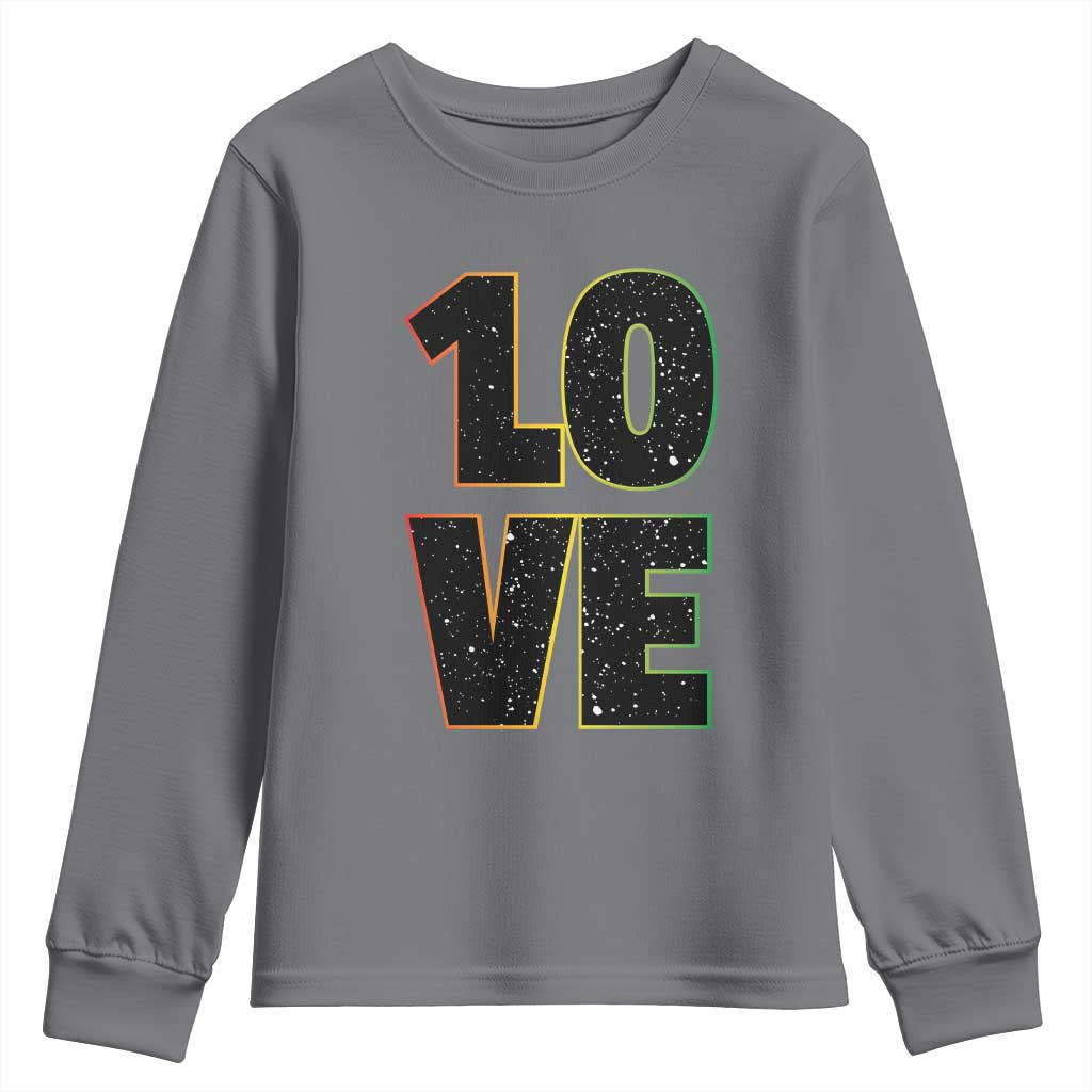 One Love Jamaican Rasta Reggage Music Youth Sweatshirt - Wonder Print Shop