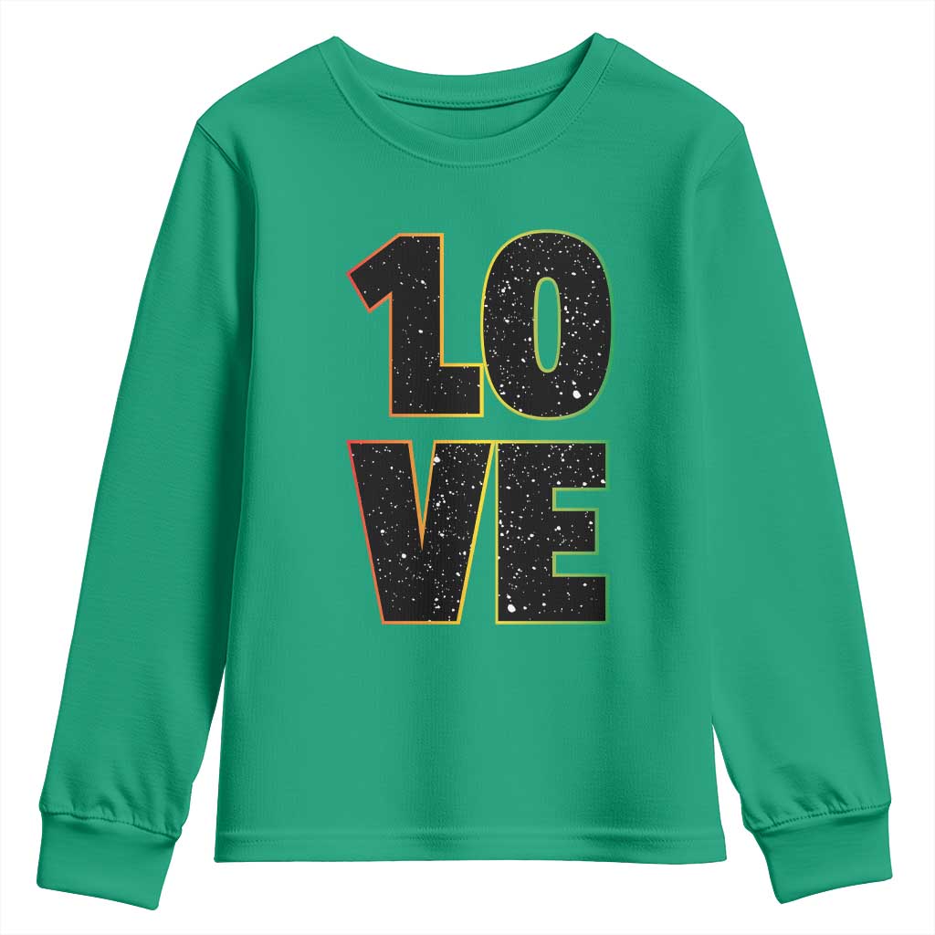 One Love Jamaican Rasta Reggage Music Youth Sweatshirt - Wonder Print Shop