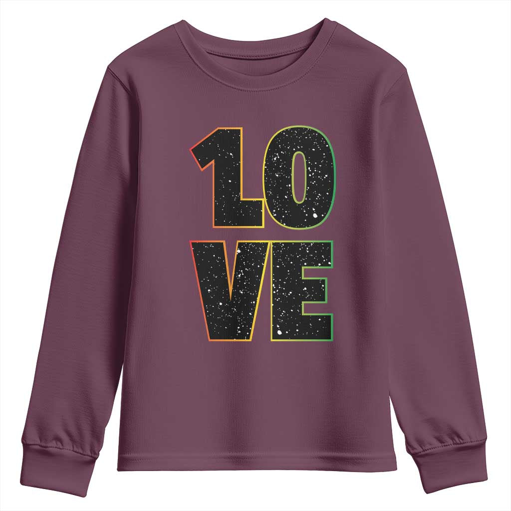 One Love Jamaican Rasta Reggage Music Youth Sweatshirt - Wonder Print Shop