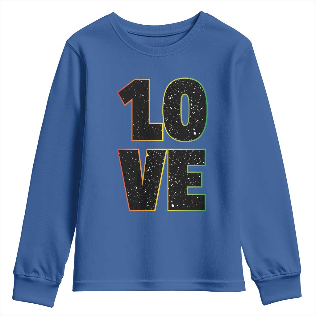 One Love Jamaican Rasta Reggage Music Youth Sweatshirt - Wonder Print Shop