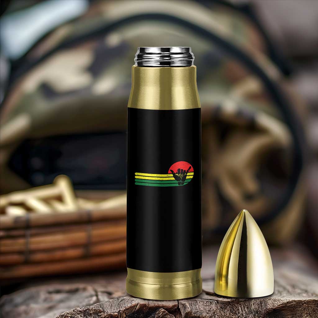 Rasta Reggae Shaka Hand Bullet Tumbler Retro Vintage Jamaica Flag Rasta Hawaii Shaka Sign - Wonder Print Shop