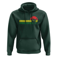 Rasta Reggae Shaka Hand Hoodie Retro Vintage Jamaica Flag Rasta Hawaii Shaka Sign - Wonder Print Shop
