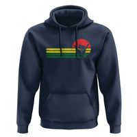 Rasta Reggae Shaka Hand Hoodie Retro Vintage Jamaica Flag Rasta Hawaii Shaka Sign - Wonder Print Shop