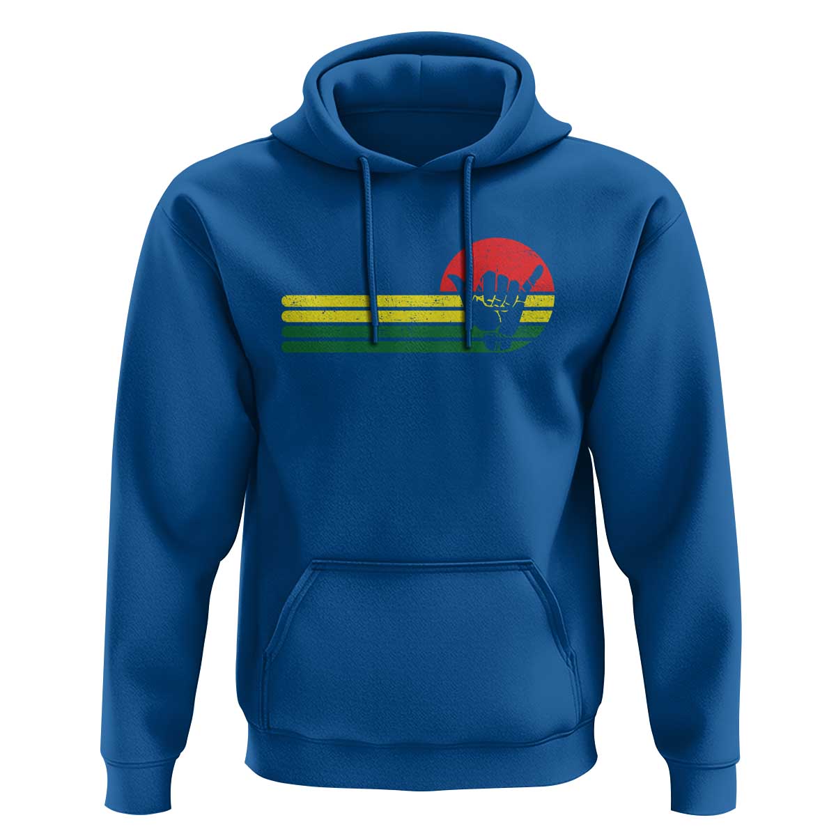 Rasta Reggae Shaka Hand Hoodie Retro Vintage Jamaica Flag Rasta Hawaii Shaka Sign - Wonder Print Shop