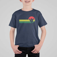 Rasta Reggae Shaka Hand T Shirt For Kid Retro Vintage Jamaica Flag Rasta Hawaii Shaka Sign - Wonder Print Shop