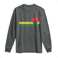 Rasta Reggae Shaka Hand Long Sleeve Shirt Retro Vintage Jamaica Flag Rasta Hawaii Shaka Sign - Wonder Print Shop