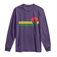 Rasta Reggae Shaka Hand Long Sleeve Shirt Retro Vintage Jamaica Flag Rasta Hawaii Shaka Sign - Wonder Print Shop