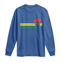 Rasta Reggae Shaka Hand Long Sleeve Shirt Retro Vintage Jamaica Flag Rasta Hawaii Shaka Sign - Wonder Print Shop