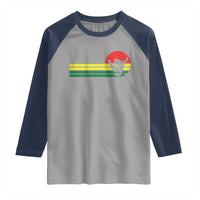 Rasta Reggae Shaka Hand Raglan Shirt Retro Vintage Jamaica Flag Rasta Hawaii Shaka Sign - Wonder Print Shop