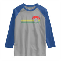 Rasta Reggae Shaka Hand Raglan Shirt Retro Vintage Jamaica Flag Rasta Hawaii Shaka Sign - Wonder Print Shop