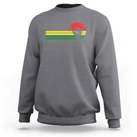 Rasta Reggae Shaka Hand Sweatshirt Retro Vintage Jamaica Flag Rasta Hawaii Shaka Sign - Wonder Print Shop