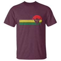 Rasta Reggae Shaka Hand T Shirt Retro Vintage Jamaica Flag Rasta Hawaii Shaka Sign - Wonder Print Shop