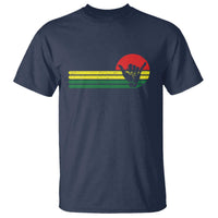 Rasta Reggae Shaka Hand T Shirt Retro Vintage Jamaica Flag Rasta Hawaii Shaka Sign - Wonder Print Shop