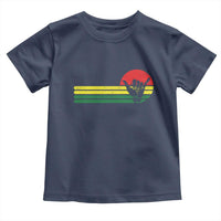 Rasta Reggae Shaka Hand Toddler T Shirt Retro Vintage Jamaica Flag Rasta Hawaii Shaka Sign - Wonder Print Shop