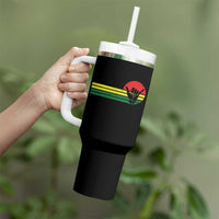 Rasta Reggae Shaka Hand Tumbler With Handle Retro Vintage Jamaica Flag Rasta Hawaii Shaka Sign - Wonder Print Shop