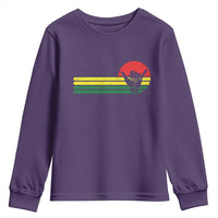 Rasta Reggae Shaka Hand Youth Sweatshirt Retro Vintage Jamaica Flag Rasta Hawaii Shaka Sign - Wonder Print Shop