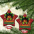 Jamaica Princess Christmas Ornament Proud Jamaican Afro Black Girls Jamaica Flag Pride - Wonder Print Shop