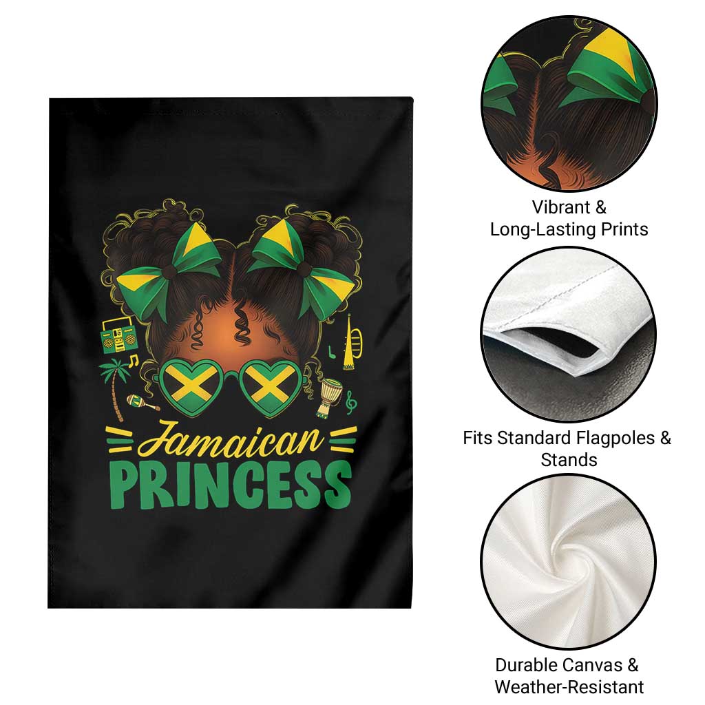 Jamaica Princess Garden Flag Proud Jamaican Afro Black Girls Jamaica Flag Pride - Wonder Print Shop