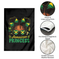 Jamaica Princess Garden Flag Proud Jamaican Afro Black Girls Jamaica Flag Pride - Wonder Print Shop