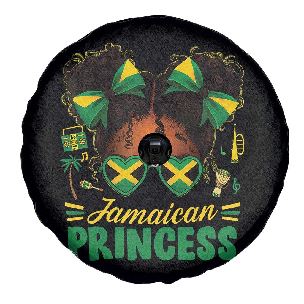 Jamaica Princess Spare Tire Cover Proud Jamaican Afro Black Girls Jamaica Flag Pride - Wonder Print Shop