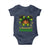 Jamaica Princess Baby Onesie Proud Jamaican Afro Black Girls Jamaica Flag Pride - Wonder Print Shop