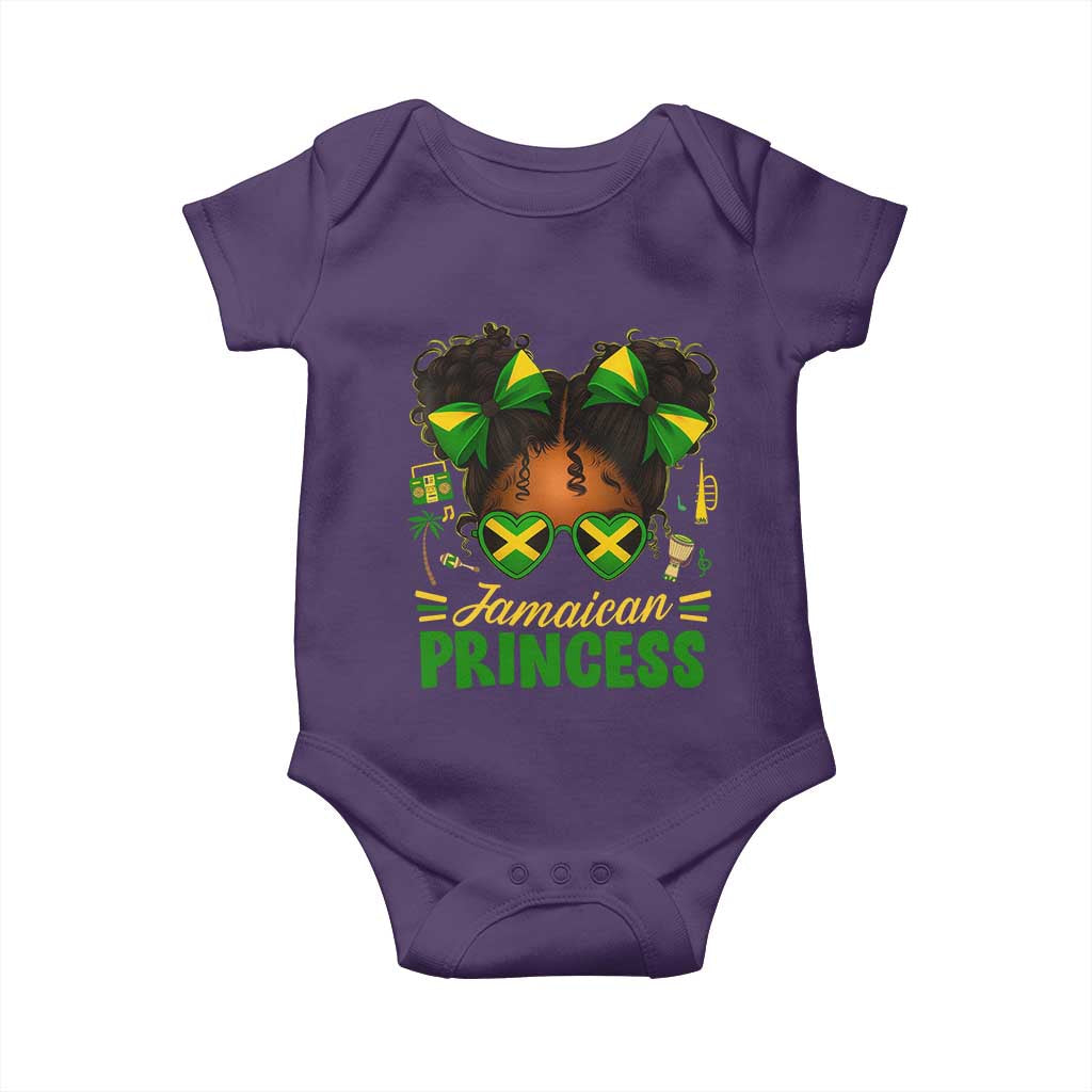 Jamaica Princess Baby Onesie Proud Jamaican Afro Black Girls Jamaica Flag Pride - Wonder Print Shop