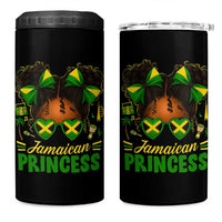 Jamaica Princess 4 in 1 Can Cooler Tumbler Proud Jamaican Afro Black Girls Jamaica Flag Pride - Wonder Print Shop