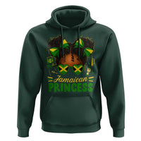 Jamaica Princess Hoodie Proud Jamaican Afro Black Girls Jamaica Flag Pride - Wonder Print Shop