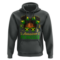 Jamaica Princess Hoodie Proud Jamaican Afro Black Girls Jamaica Flag Pride - Wonder Print Shop