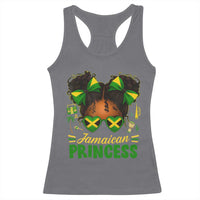 Jamaica Princess Racerback Tank Top Proud Jamaican Afro Black Girls Jamaica Flag Pride - Wonder Print Shop