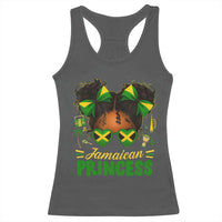 Jamaica Princess Racerback Tank Top Proud Jamaican Afro Black Girls Jamaica Flag Pride - Wonder Print Shop