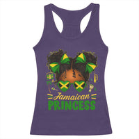 Jamaica Princess Racerback Tank Top Proud Jamaican Afro Black Girls Jamaica Flag Pride - Wonder Print Shop