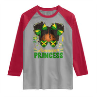 Jamaica Princess Raglan Shirt Proud Jamaican Afro Black Girls Jamaica Flag Pride - Wonder Print Shop