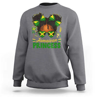 Jamaica Princess Sweatshirt Proud Jamaican Afro Black Girls Jamaica Flag Pride - Wonder Print Shop