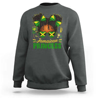 Jamaica Princess Sweatshirt Proud Jamaican Afro Black Girls Jamaica Flag Pride - Wonder Print Shop