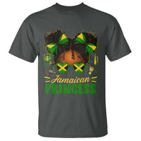 Jamaica Princess T Shirt Proud Jamaican Afro Black Girls Jamaica Flag Pride - Wonder Print Shop