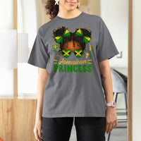 Jamaica Princess T Shirt For Women Proud Jamaican Afro Black Girls Jamaica Flag Pride - Wonder Print Shop
