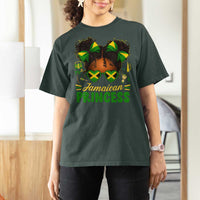 Jamaica Princess T Shirt For Women Proud Jamaican Afro Black Girls Jamaica Flag Pride - Wonder Print Shop